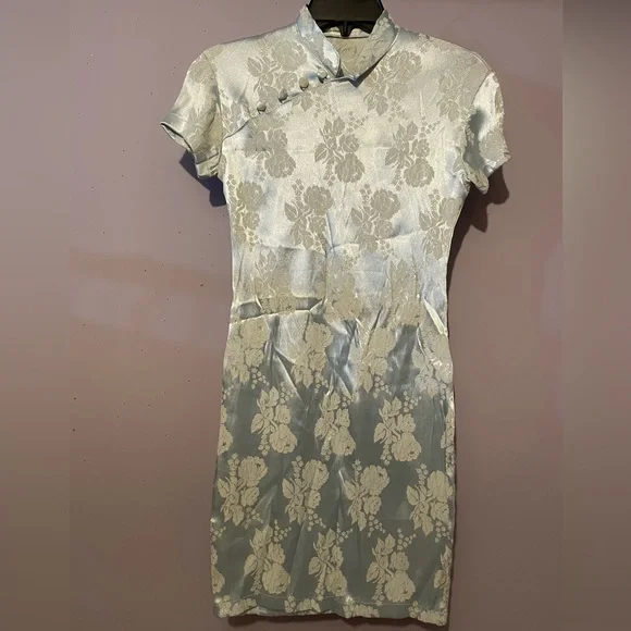VINTAGE CHINESE DRESS - Picture 1 of 5